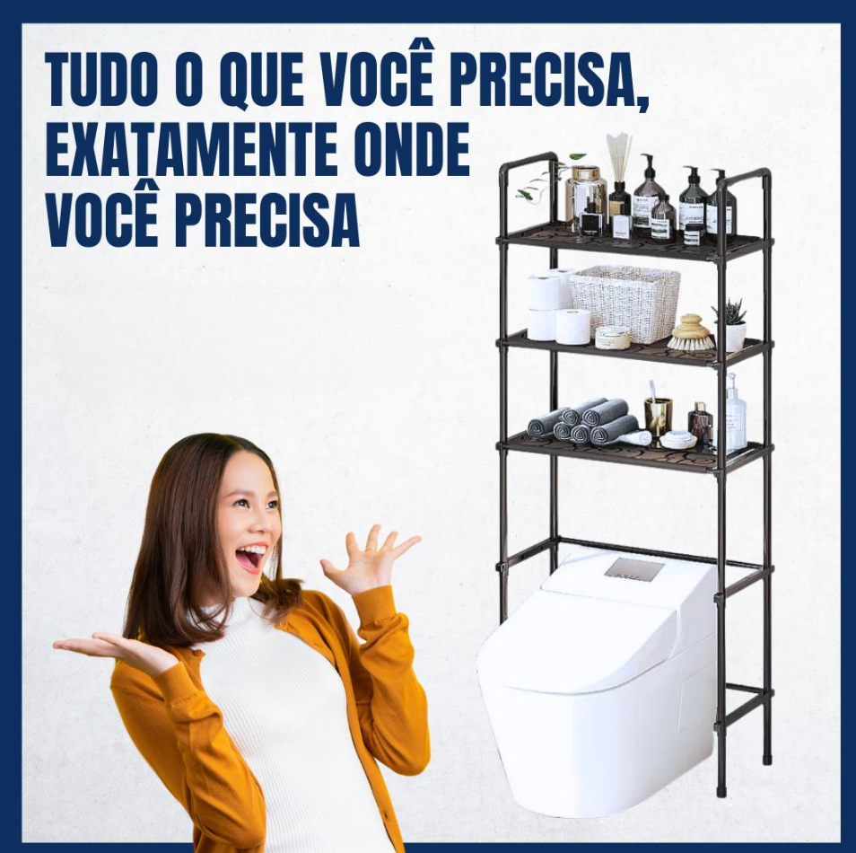 Organizador Multiuso 3 Prateleiras