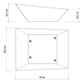 Kit Carrinho De Mão Extra Forte 65L Carriola + Pa de bico + Enxada + Cavadeira