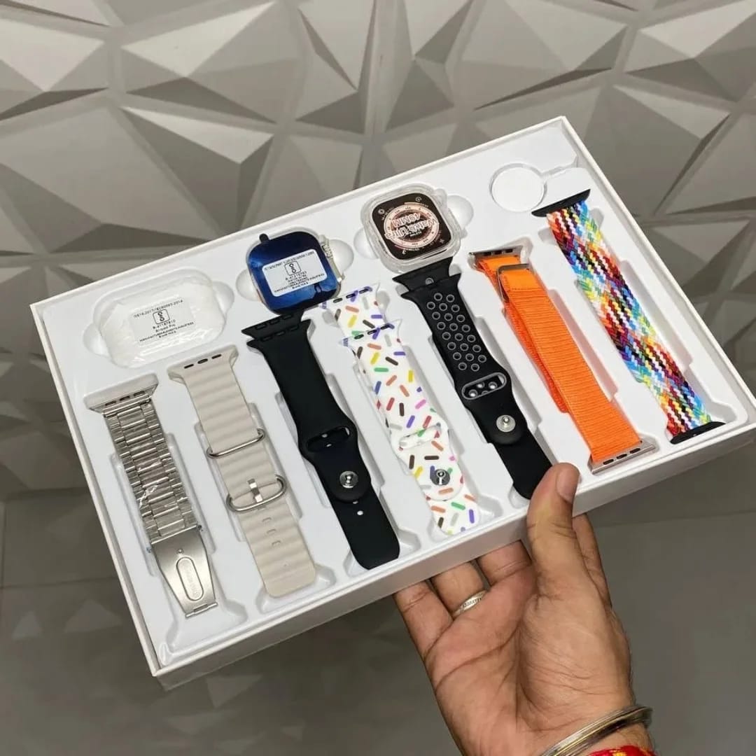 Smartwatch 4G LITE | Aprova d'água - 7 Pulseiras + Fone - NFC