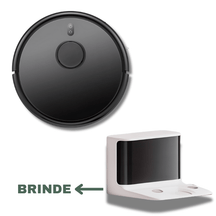 Robô Aspirador e Passa Pano 3 em 1 + Base Brinde