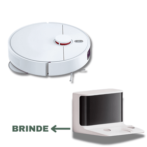 Robô Aspirador e Passa Pano 3 em 1 + Base Brinde