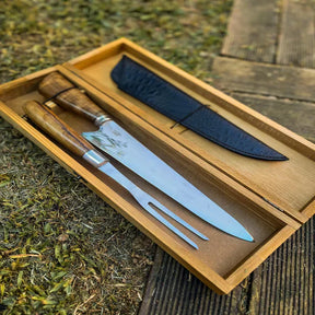 Tábua Rústica do Brasil+ Kit Churrasqueiro