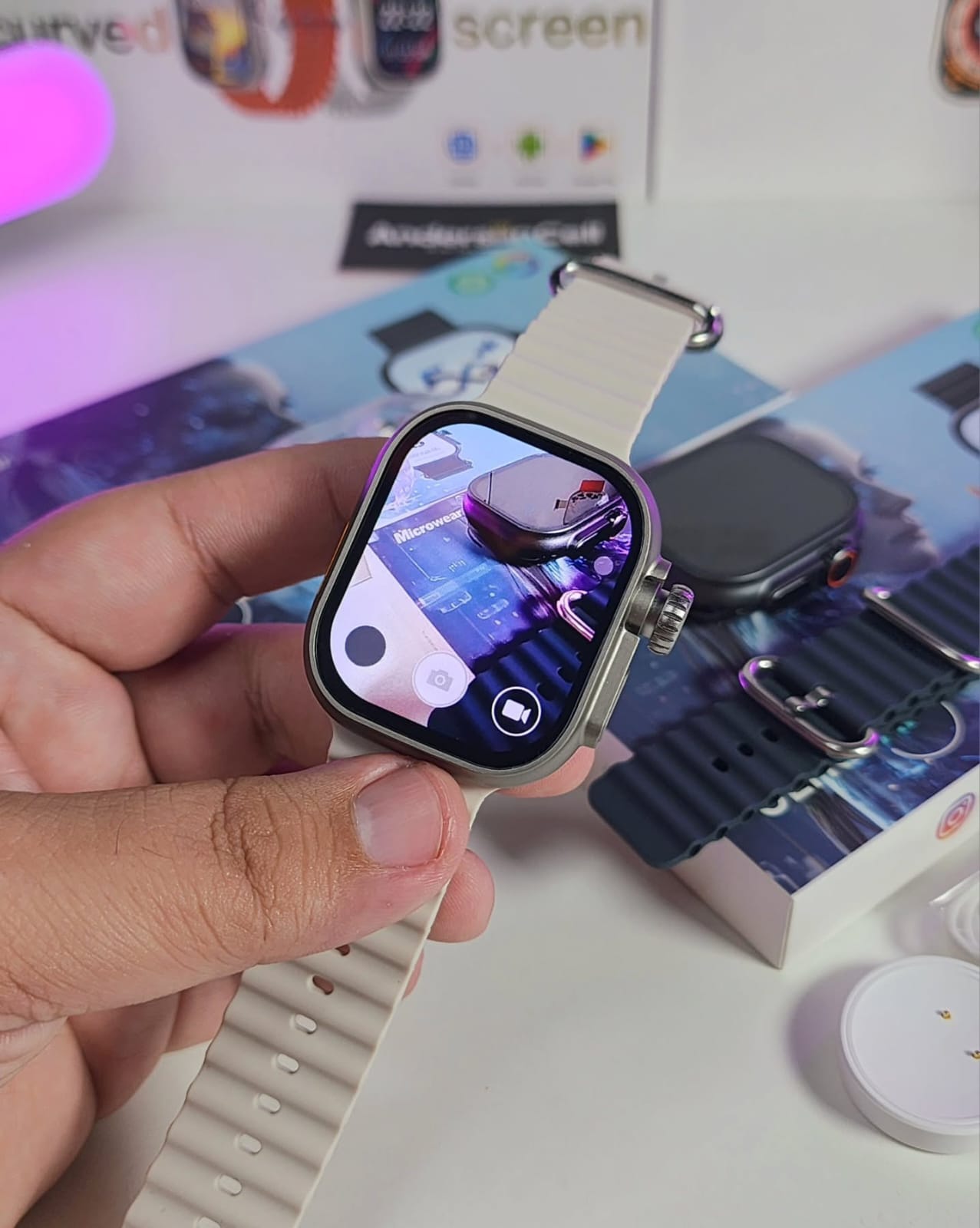 Smartwatch 4G LITE | Aprova d'água - 7 Pulseiras + Fone - NFC