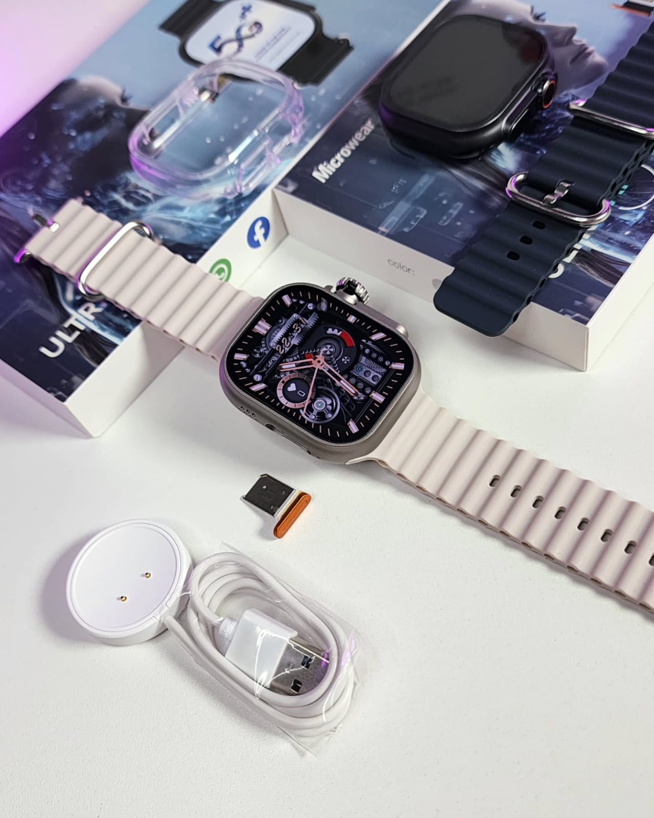 Smartwatch 4G LITE | Aprova d'água - 7 Pulseiras + Fone - NFC