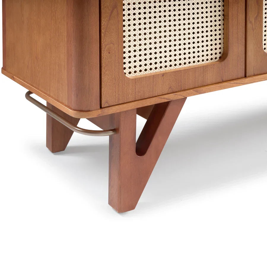 Buffet Parma com Telinha Pés em Madeira Maciça de Eucalipto