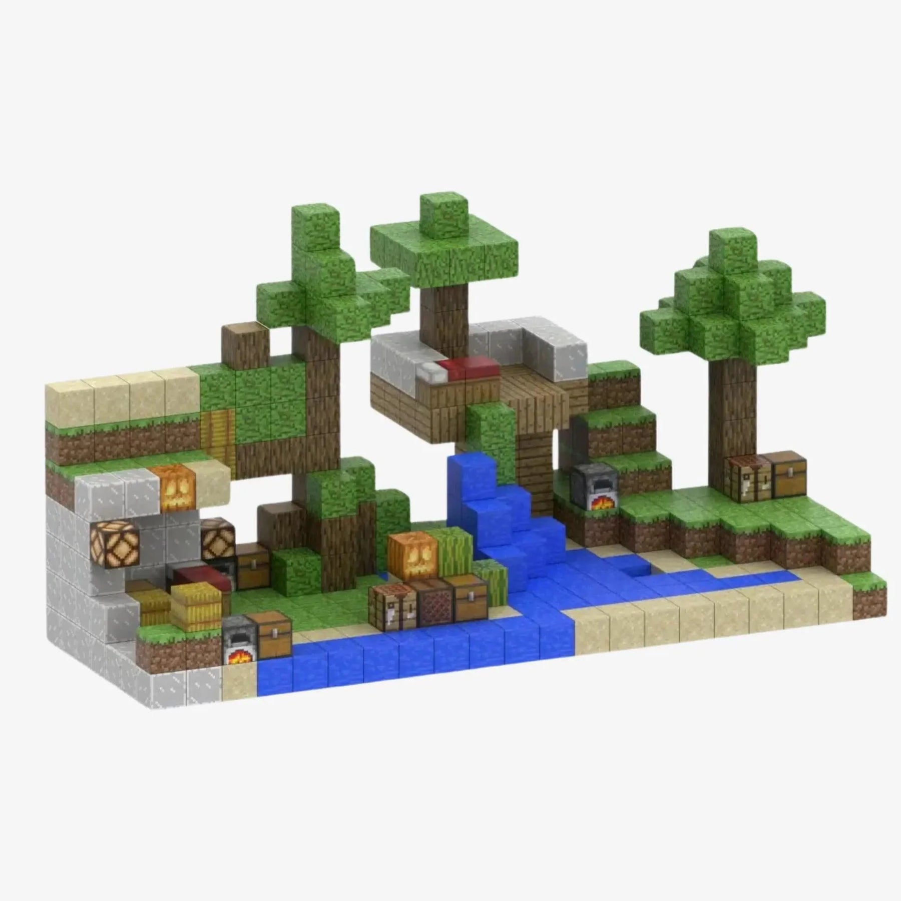 Brinquedo Blocos Magnéticos Minecraft de Construção