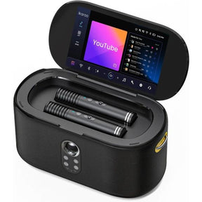 Mini Caixa de Som Portátil Com Karaokê e Tela Multimidia Wifi (Edição 2025)