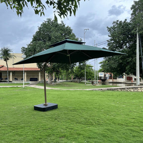 Ombrelone Guarda Sol Gold Led Alumínio 3,0 x 3,0 C/ Base em 100 L